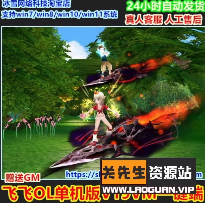 《飞飞OL》内含：80级开服版+V15版+V19版+V22版 - 关先生资源站-关先生资源站